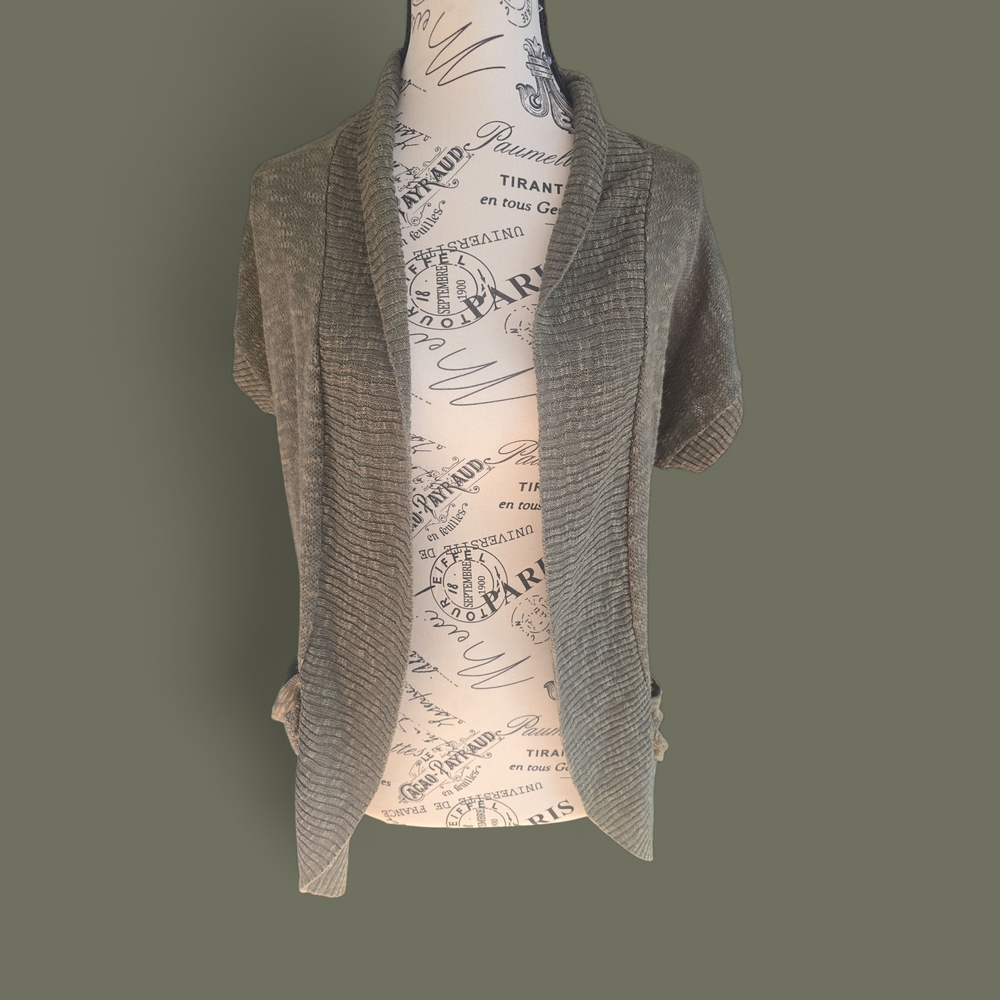 Y2k Vintage Mossimo Supply Co. Women's Open Front Cardigan - Green